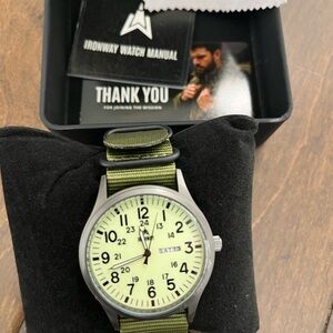 Men's Green Analog Watch